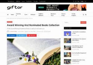 Award Winning And Nominated Books Collection - Giftor - This list features best award winning books, wonderous works of literature, recognized for their outstanding contributions done in books.