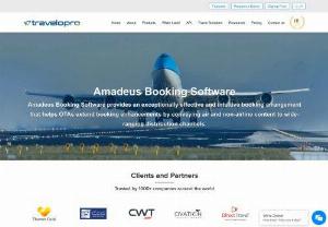 Amadeus Booking Software - As a travel technology company, Travelopro integrates Amadeus software, which offers critical solutions that assist airlines and airports, hotels and railways, search engines, travel agencies, tour operators, and other travel players. Travelopro helps businesses operate and expand the travel experience billions of times a year worldwide.