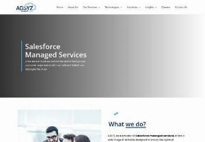 Salesforce Managed Services - ABSYZ - Maximize your Salesforce ROI with ABSYZ&#039;s professional Salesforce managed services. Our experts guarantee proactive assistance, and ongoing enhancements.
