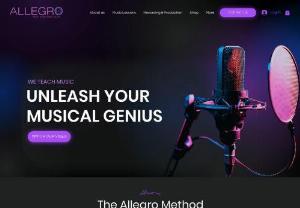 Allegro Music & Recording Studio - At Allegro Music & Recording Studio, we offer music lessons in all instruments such as piano, guitar, singing, drums, violin, ukulele, flute and saxophone. We also offer professional music production and recordings and are your one-stop music store.
