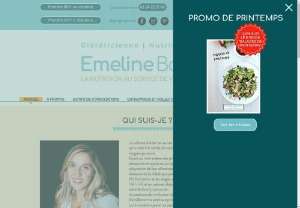 Emeline Bacot Dietitian - Emeline Bacot, Liberal dietician-nutritionist for more than 8 years, I consult in my offices located in Paris 9th (8 rue Blanche and 27 rue du Faubourg-Montmartre) and remotely.