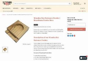 Maximize Visibility for Your Wooden Bee Entrance Feeder with Search Engine Submission!  - Unlock the full potential of your Wooden Bee Entrance Feeder with our exclusive Search Engine Submission service! Ensure that bee enthusiasts and fellow beekeepers discover this innovative Boardman Feeder solution effortlessly.