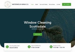 Window Cleaning company in Scottsdale, AZ - Watermelon Wash is the premier window cleaning company in Scottsdale and the Phoenix, AZ metro area. Call our Scottsdale Window Cleaners for a Quote today!