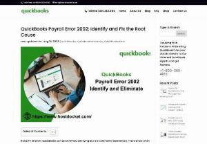 How to Rectify Quickbooks Error Code 2002? - QuickBooks errors can be frustrating and impact software productivity. One such issue, QuickBooks error code 2002, occurs when creating a new data file during payroll setup. Users might also face this error when trying to create a company file while using QuickBooks payroll.