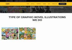 Graphic Novel Illustrations - Best Animation Studios' professional illustrators create stunning GRAPHIC-NOVEL ILLUSTRATIONS  and animations. Look no further! Contact us now.