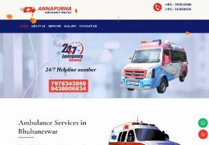 Emergency Ambulance Services in Bhubaneswar - Annapurna Ambulance Services provides the best and low cost ambulance service from Bhubaneswar with experienced staff and equipment in 24/7 hours . We are always ready to serve our clients in critical times with the fleet of emergency vehicles at our disposal.
