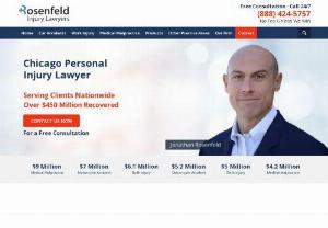 Rosenfeld Injury Lawyers LLC - Rosenfeld Personal Injury Lawyers LLC is personal injury law firm Chicago, Illinois. Lawyers handle seriously injured people in cases involving car accidents, motorcycle accidents, truck accidents, workers compensation, dog bites, construction accidents and slip and fall accidents.