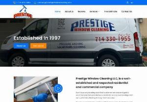 Prestige Window Cleaning - Window cleaning in Placentia CA. Services also include, residential and commercial window cleaning, solar panel cleaning, roof wash, screens.