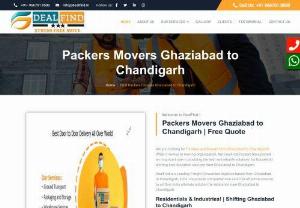 Movers Packers Ghaziabad to Chandigarh | Rate @9667018580 - Packers and Movers from Ghaziabad to Chandigarh offer outstanding packing and moving services considering each and every aspect which assures the complete safety of the clients valuable items till they reach their destination From Ghaziabad to Chandigarh.  We are one of the Best Packers and Movers Ghaziabad to Chandigarh guarantee you to provide you an excellent shifting experience at an affordable budget.
