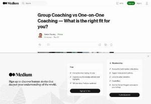 Group Coaching vs One-on-One Coaching &mdash; What is the right fit for you? - Choose group coaching for cost-effectiveness and networking, or opt for one-on-one coaching for personalized attention and increased accountability based on your business goals.