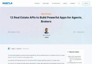 12 Great Real Estate APIs for Developing Powerful Apps - These 12 real estate APIs help to build advanced apps. Explore property data, analytics, and seamless integration as we reveal the real estate tools changing the dynamic. 