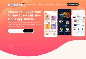 Storeone App - Make your Own online store app with Storeone.app's no-code app builder. No coding is required! Manage inventory & sell worldwide. Start your online store today.