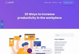 Maximize Efficiency: 20 Ways to Increase Productivity at Work - Looking for ways to increase productivity at work? Check out our expert-approved tips to help you boost efficiency, streamline tasks, and maximize your output