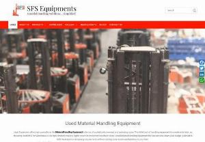 Material Handling Equipments for sale | SFS Equipments - SFS Equipments is a leading provider of material handling equipment (MHE) in Bangalore and Chennai, offering a wide range of equipment including forklifts, reach trucks, order pickers, electric stackers, tow trucks, and narrow aisle trucks. The company prioritizes quality and reliability, offering used and refurbished equipment at budget-friendly prices