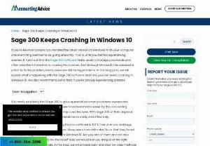 Sage 300 Keeps Crashing in Windows 10 - In this blog post, we will delve into the common issues Sage 300 Keeps Crashing in Windows 10  faced by Sage 300 users and provide you with troubleshooting steps and preventive measures to keep those crashes. 