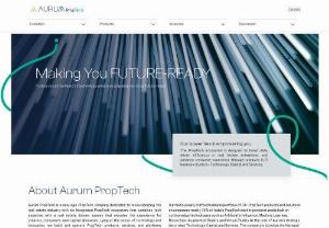 Aurum PropTech: A Leading Proptech Company in India - Aurum PropTech a leading proptech company in India, offers property tech solutions that create a lifestyle experience around real estate spaces and asset management products.