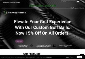 Fairway Finesse - We are a small business that focuses on custom golf accessories on a quick turnaround whether as a gift, shelf piece or a gag, we are here for it!