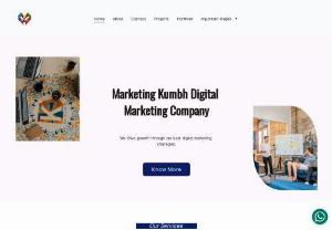 Digital Marketing Agency Marketing Kumbh IT Solutions - We are a digital marketing agency providing Website Design, App development, SEO, SMO, PPC, SMM, and content marketing services to help businesses grow online. Contact us to get started.
