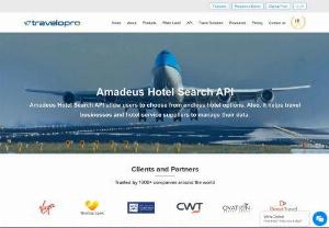   Amadeus Hotel Search API - Travelopro is one of the well-known names for the Amadeus API Integration services. This would assist the portals to get the most favorable results at the best time for their website. With the Hotel Search API, travel agents get direct hotel bookings through online booking portal. Also provide extra hotel search and book functionality for customer based on price, star categories and review.