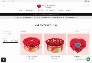 buy valentine's day flower bouquet online - Whether you are in Dubai, Abu Dhabi, Sharjah, Ajman or any other city in the UAE; Blush And Petals Flower shop ensures that your Valentine's gift reaches its destination without any hassle. Order Valentine's Day flowers bouquet online from Blush And Petals Flower shop today and let the magic of these enchanting blossoms convey all the emotions words sometimes fail to capture!