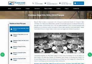 Stainless Steel 304H Flanges Manufacturers In Mumbai - Nascent Pipe &amp; Tubes is associated with offering an unfathomable bundle of Tempered Steel 304/304L/304H Flanges as a Manufacturer, exporter, stockiest and supplier to our nuclear family and by and large clients. Solidified Steel 304L is the low carbon translation of 304. It doesn&#039;t need post-weld hardening as is extensively utilized as a piece of liberal gage segments (over around 6mm). Treated Steel Grade 304H with its higher carbon content tracks down application at...