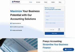 Presyz Accounting - Presyz Accounting is a professional accounting firm that offers a range of services to individuals and businesses. Whether you need tax preparation, bookkeeping, payroll, financial planning, or consulting, we have the expertise and experience to help you achieve your goals.