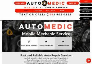 AutoMedic - AutoMedic is a mobile mechanic service that comes to you. We specialize in oil changes, diagnostics, no starts, and more. Our experienced and skilled mechanics are equipped with the latest tools and technology to get your vehicle running smoothly again. We pride ourselves on providing quality service at affordable prices. Contact us today and let us take care of your auto repair needs.