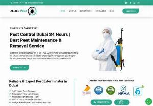 Allied Pest Control Service Dubai | Pest Control Company - Allied Pest is an expert pest control service in Dubai. It provides all types of pest control services around Dubai and its nearby areas. It is available 24/7 as the top pest control company in dubai.