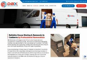 Hire House Removalists in Canberra for Affordable Moves - Do you want to save money on moving and want your goods to be handled safely? It’s time to give DBX Removals & Storage, one of the most reliable house removalists in Canberra, a call. We have more than 10 years of industry experience and can move your home items. We pack each item attentively to protect it from damage, and then move the same promptly.  Our movers are friendly and proficient in moving all types of items. You can also direct them when it comes to moving...