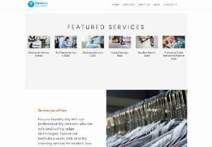 Modern Dry Cleaners - Modern Dry Cleaners is a Laundry Company in Dubai that has been providing laundry, dry cleaning, ironing, shoe repair, and alterations services in Dubai for 11 years. Free pickup and Delivery, 24-hour services. We use eco-friendly materials that is used for your garments.