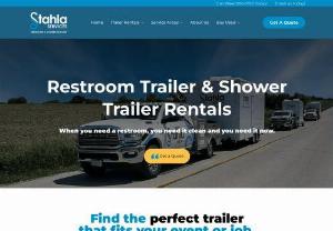 Stahla Services - Stahla Services knows that when it comes to construction and commercial projects, having reliable and clean restroom facilities is a must. That’s why we offer a range of portable restroom trailers that are perfect for both short and long-term rentals.