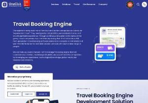 Travel Booking Engine - Embark on a journey of seamless travel experiences with our cutting-edge Travel Booking Engine development services. OneClick is a leading travel tech company that provides online travel booking engine development services to travel agencies, agents, and travel firms.