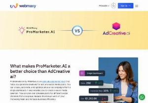 AdCreative ai Alternatives - Features &amp; Pricing | WebMaxy  - This is a detailed comparison of AdCreative ai and AdCreative ai competitors. Learn how AdCreative ai alternatives differ in features and pricing.
