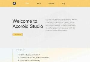 Acoroid Studio - At Acoroid Studio we offer 3D Product Animation, 3D Modeling and 3D Product Rendering Services to Businesses and Marketing Agencys