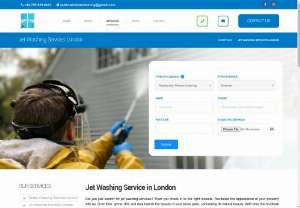 Jet Washing Service in London - Let go of all your worries because we are here to provide all kinds of jet washing, be it industrial jet wash, commercial or residential jet wash, our team will help anyway.