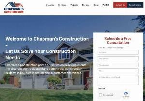 Chapman&#039;s Construction - Discover excellence in construction with Chapman&#039;s Construction, your premier general contractor based in Louisburg, North Carolina. Our skilled team specializes in a comprehensive range of services, including roofing, siding, flooring, remodeling, and more. 