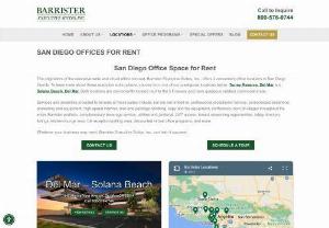 San Diego Office Rental - If you're looking for an full-time space to call your office. Your search should end here, Barrister Executive Suites is the perfect place for you if you live in the Los Angeles or San Diego area. We offer Full-time office space with professional receptionist services and more.