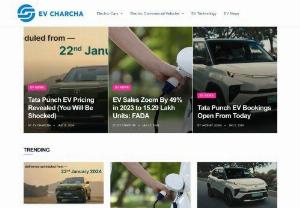 EV Charcha - EV Charcha is a one stop portal for electric vehicles, ev news, technology and vendors.