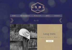 Lang Hats  - Customizable hats that fit everyone wants. Lang Hats is a local company based out of Indiana that has and can ship across the United States. 