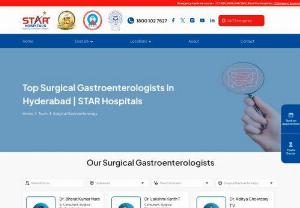 Best Surgical Gastroenterologist in Hyderabad - Looking for the top Surgical Gastroenterologist in Hyderabad? Look no further than STAR Hospitals. Our skilled specialists are dedicated to providing advanced surgical interventions for gastroenterological conditions. Book your appointment now! 