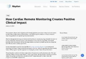 How Cardiac Remote Monitoring Creates Positive Clinical Impact - Rhythm Management Group commissioned healthcare consultancy Sage Growth Partners to survey physicians, administrators, and executives from practices, hospitals, and health systems. Sixty-five percent of the 103 respondents represent a health system or a hospital, and 35% represent medical practices.