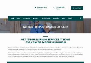 12/24 Hour Post Cancer Surgery Full-Time Nurses At Home In Mumbai | Healkin - 12/24 Hour verified full-time nurses at home for post cancer surgery care across Mumbai &amp; Thane. Book now!