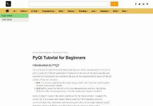 Building Powerful GUIs with PyQt: Comprehensive Tutorial and Best Practices - Discover industry-leading design patterns tutorials with TAE, offering expert insights for software development excellence. Enhance your skills and efficiency through comprehensive tutorials and practical implementations.