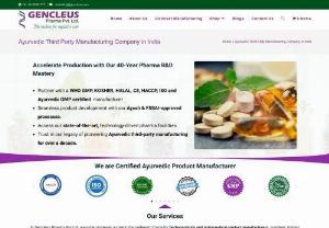 Ayurvedic Third Party Manufacturing company in India.  - At Gencleus Pharma Pvt Ltd, we pride ourselves on being the preferred choice for herbaceuticals and nutraceutical product manufacturers, suppliers, traders,