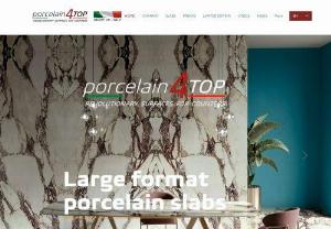 Porcelain Slabs Italy - porcelain4TOP is the new brand of GRESITALIANO SRL, specializes in the graphic development, production & distribution of large porcelain panels in 6mm, 12mm & 20mm thicknesses, 100% made in italy.