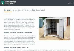 Shipping Containers as Garden Sheds in NSW - The traditional garden shed is a staple for many homeowners. It&#039;s the best place to keep all your tools, hardware, extra furniture and can be a second home for some. Here are some reasons why you should use a shipping container as your outdoor storage solution instead of the traditional garden shed. For tips on having Shipping Containers as Garden Sheds, call 1800800042 today.