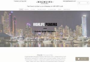 Highlife Panama - At Highlife Panama we offer everything from ground transportation to helicopter tours, yacht charters day excursions, VIP nightlife access and private jets. We design custom trip itineraries and group vacation packages for guys trips, bachelor parties, bachelorette parties, golf getaways, medical tourism and stem cell treatment recovery.  Our unrivaled VIP concierge services have got you covered for all of your needs in while Panama.