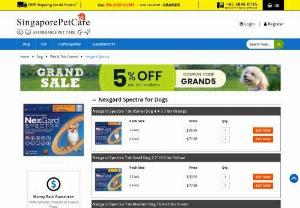 Nexgard Spectra for Dogs | SingaporePetCare - Best offers on Nexgard Spectra for Dogs at SingaporePetCare online. Safeguard your dog against fleas, ticks, heartworms, ear mites, and other worms. Suitable for dogs of all breeds and sizes, make the smart choice for your pet&#039;s well-being. Buy now and ensure your furry friend stays protected!