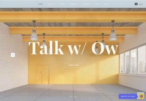 Talkw/Ow - TALKW/OW is an online English conversation platform designed to enhance conversational skills for intermediate to advanced-level adult learners.