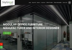 Modular Office Furniture Manufacturer in Ahmedabad - Modular Office Furniture Manufacturer in Ahmedabad - SkyGreen Interior! Transform Your Workspace with Best Modular Office Furniture Manufacturer in Ahmedabad, Office Modular Furniture Manufacturer in Ahmedabad.